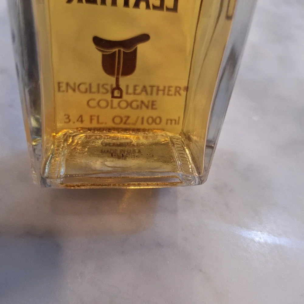 Vintage English Leather 80s Cologne Men 3.4 oz Amber Wood Cap Splash Classic